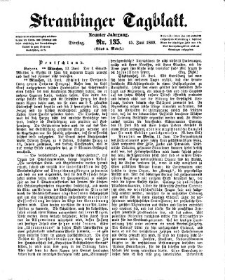Straubinger Tagblatt Dienstag 15. Juni 1869