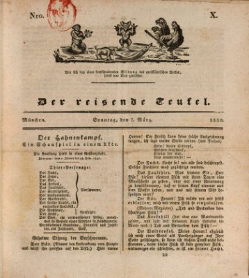 Der reisende Teufel (Der Hofnarr) Sonntag 7. März 1830