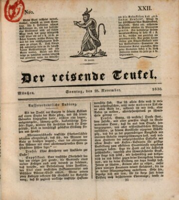 Der reisende Teufel (Der Hofnarr) Sonntag 28. November 1830