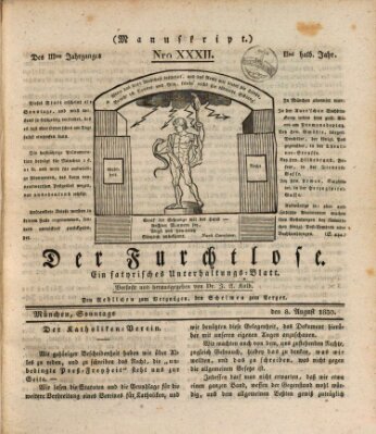 Der furchtlose Bayer (Der reisende Teufel) Sonntag 8. August 1830