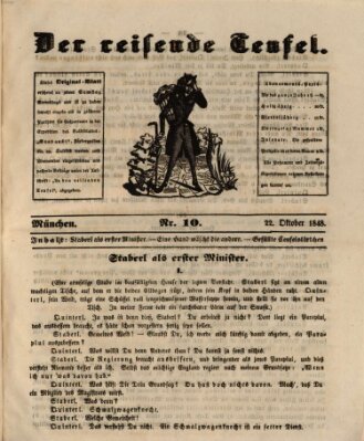 Der reisende Teufel (Der Revolutions-Teufel oder Vorwärtsmarsch!) Sonntag 22. Oktober 1848