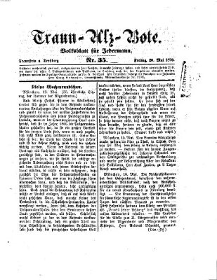 Traun-Alz-Bote (Traun-Alz-Salzachbote) Freitag 20. Mai 1870