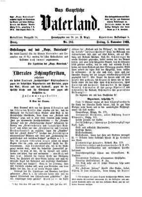 Das bayerische Vaterland Freitag 5. November 1869
