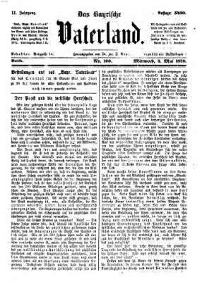 Das bayerische Vaterland Mittwoch 4. Mai 1870