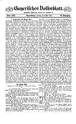 Bayerisches Volksblatt (Regensburger Morgenblatt) Dienstag 28. Mai 1850