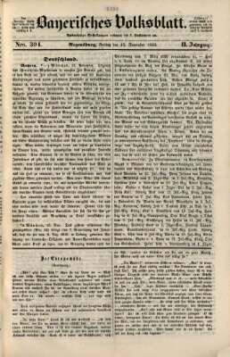 Bayerisches Volksblatt (Regensburger Morgenblatt) Freitag 15. November 1850