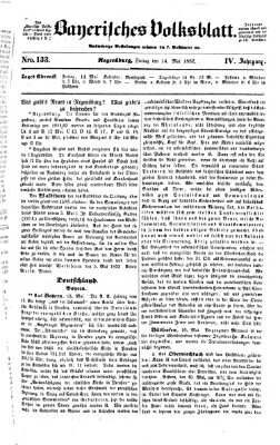 Bayerisches Volksblatt (Regensburger Morgenblatt) Freitag 14. Mai 1852