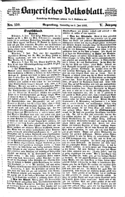 Bayerisches Volksblatt (Regensburger Morgenblatt) Donnerstag 9. Juni 1853
