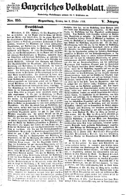 Bayerisches Volksblatt (Regensburger Morgenblatt) Sonntag 9. Oktober 1853