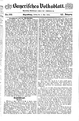 Bayerisches Volksblatt (Regensburger Morgenblatt) Freitag 5. Mai 1854