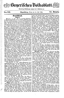 Bayerisches Volksblatt (Regensburger Morgenblatt) Freitag 14. Juli 1854