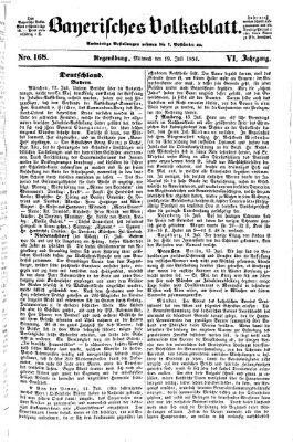 Bayerisches Volksblatt (Regensburger Morgenblatt) Mittwoch 19. Juli 1854