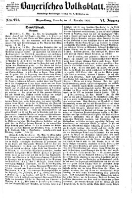Bayerisches Volksblatt (Regensburger Morgenblatt) Donnerstag 16. November 1854