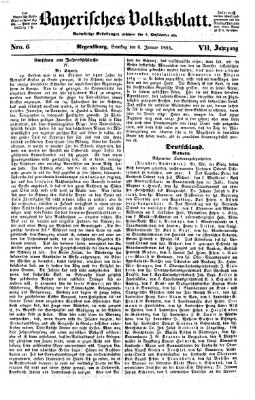Bayerisches Volksblatt (Regensburger Morgenblatt) Samstag 6. Januar 1855