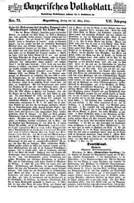 Bayerisches Volksblatt (Regensburger Morgenblatt) Freitag 23. März 1855