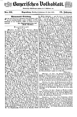 Bayerisches Volksblatt (Regensburger Morgenblatt) Samstag 27. Juni 1857