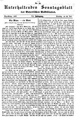 Bayerisches Volksblatt (Regensburger Morgenblatt) Sonntag 26. Juli 1857