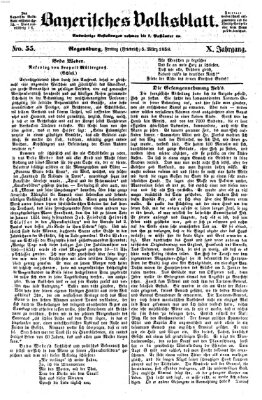 Bayerisches Volksblatt (Regensburger Morgenblatt) Freitag 5. März 1858