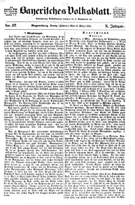 Bayerisches Volksblatt (Regensburger Morgenblatt) Montag 8. März 1858