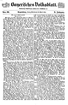 Bayerisches Volksblatt (Regensburger Morgenblatt) Freitag 23. April 1858