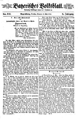 Bayerisches Volksblatt (Regensburger Morgenblatt) Dienstag 11. Mai 1858