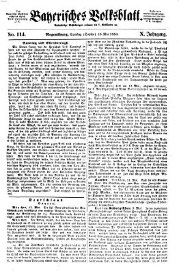 Bayerisches Volksblatt (Regensburger Morgenblatt) Samstag 15. Mai 1858