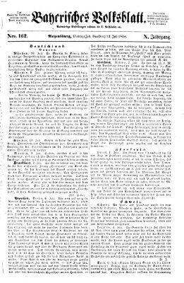 Bayerisches Volksblatt (Regensburger Morgenblatt) Sonntag 11. Juli 1858