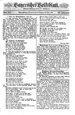 Bayerisches Volksblatt (Regensburger Morgenblatt) Donnerstag 30. Juni 1859