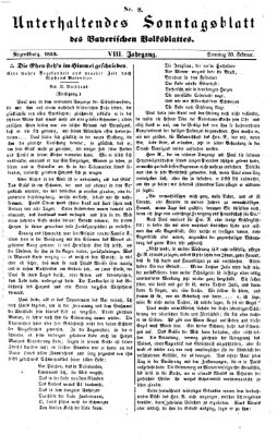 Bayerisches Volksblatt (Regensburger Morgenblatt) Sonntag 20. Februar 1859