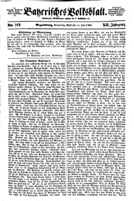 Bayerisches Volksblatt (Regensburger Morgenblatt) Donnerstag 14. Juni 1860