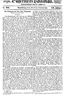 Bayerisches Volksblatt (Regensburger Morgenblatt) Freitag 2. November 1860