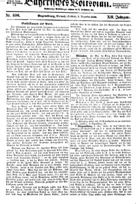 Bayerisches Volksblatt (Regensburger Morgenblatt) Mittwoch 5. Dezember 1860