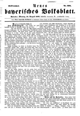 Neues bayerisches Volksblatt Montag 10. August 1863
