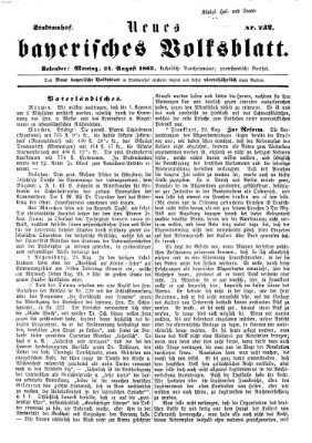Neues bayerisches Volksblatt Montag 24. August 1863