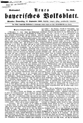 Neues bayerisches Volksblatt Donnerstag 17. September 1863