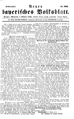 Neues bayerisches Volksblatt Mittwoch 7. Oktober 1863