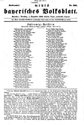 Neues bayerisches Volksblatt Dienstag 1. Dezember 1863