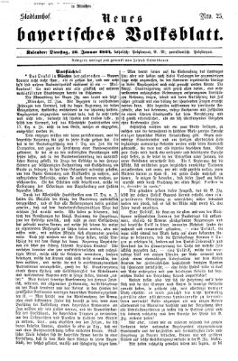 Neues bayerisches Volksblatt Dienstag 26. Januar 1864