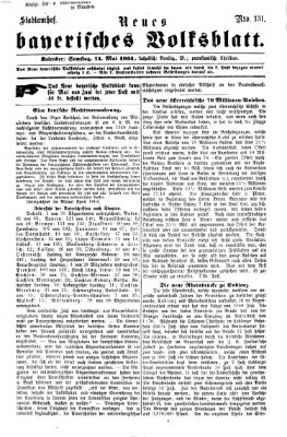 Neues bayerisches Volksblatt Samstag 14. Mai 1864