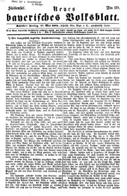 Neues bayerisches Volksblatt Freitag 27. Mai 1864