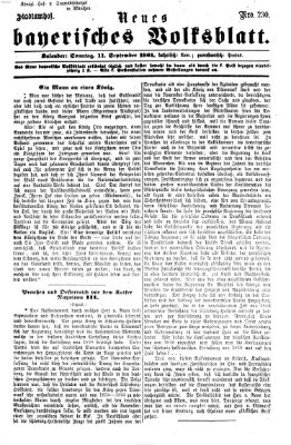 Neues bayerisches Volksblatt Sonntag 11. September 1864