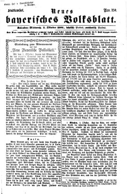Neues bayerisches Volksblatt Mittwoch 5. Oktober 1864