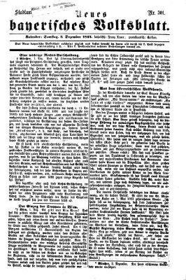 Neues bayerisches Volksblatt Samstag 3. Dezember 1864