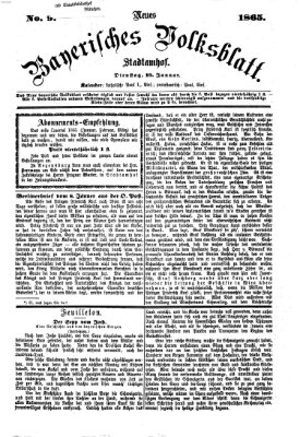 Neues bayerisches Volksblatt Dienstag 10. Januar 1865