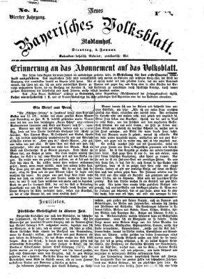 Neues bayerisches Volksblatt Dienstag 2. Januar 1866