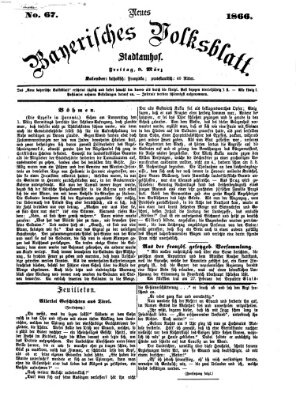 Neues bayerisches Volksblatt Freitag 9. März 1866
