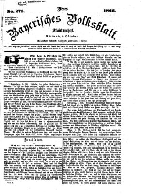 Neues bayerisches Volksblatt Mittwoch 3. Oktober 1866