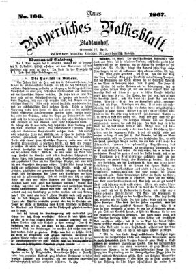 Neues bayerisches Volksblatt Mittwoch 17. April 1867