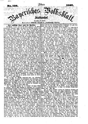 Neues bayerisches Volksblatt Samstag 8. Juni 1867