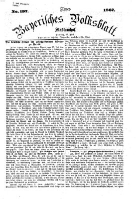 Neues bayerisches Volksblatt Samstag 20. Juli 1867